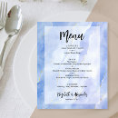 Search for blue and gold wedding menus Agate marble stone