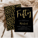 Search for mens black and gold birthday invitations Masculine