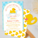 Recherche de ducky baby shower invitations Bleu
