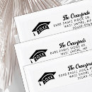 Search for college graduation return address labels Bold
