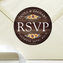 Search for rustic rsvp wedding stickers Floral