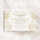 Search for champagne gold wedding invitations Floral