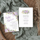 Search for lilac baby shower invitations Summer