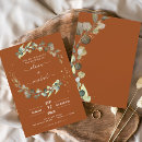 Search for burnt orange gold wedding invitations Elegant