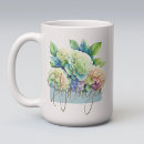 Search for watercolor hydrangea mugs Pink