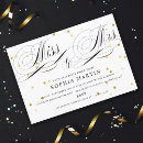 Search for confetti bridal shower invitations Black and white