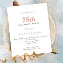 Search for 75th celebration birthday invitations Simple