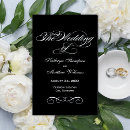 Search for black and white wedding programs Calligraphy script