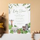 Search for wild jungle baby shower invitations Watercolor