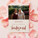 Search for wedding thank you bridesmaid cards Boho
