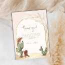 Search for cowboy baby shower thank you cards Cactus