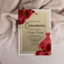Search for red dress quinceanera invitations 15th birthday
