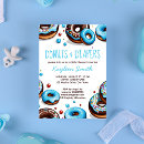 Search for blue doughnut invitations Doughnuts and diapers