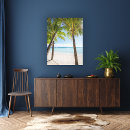 Search for tropical beach canvas prints Coconut palm tree