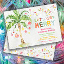 Recherche de fête tropicale noël invitations Aquarelle