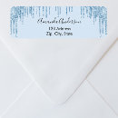 Search for blue glitter return address labels Script