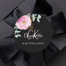 Search for pink black thank you stickers Bridal shower