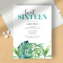 Search for backyard sweet 16 invitations For her