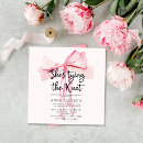 Search for ribbon bridal shower invitations Pink bow