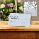 Search for seating place cards Dusty blue