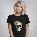 Search for black and white skull tshirts Halloween