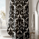 Search for black and white damask shower curtains Classic