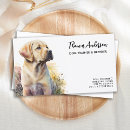 Search for dog breeder business cards Pet sitter