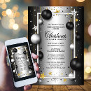 Search for black and silver christmas invitations Corporate