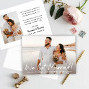 Search for we got married wedding announcement cards Modern