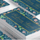 Recherche de colibri bleu cartes visite Floral