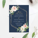 Search for navy blush save the dates Gold