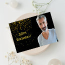 Search for for men 50th birthday invitations Gold