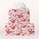 Search for christmas bird wrapping paper Watercolor