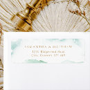Search for blue green return address labels Modern simple