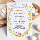 Search for bumble bee birthday invitations Floral