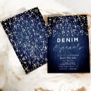 Search for denim and diamonds bridal shower invitations For her