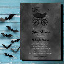 Search for halloween baby shower cards invites Bats