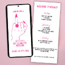 Search for funny bachelorette party invitations Pink