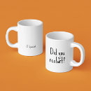 Search for you did it mugs Typography