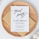 Recherche de black and white graduation invitations Moderne