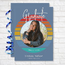 Search for red and blue graduation invitations High school graduate