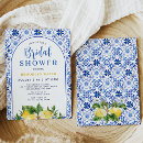 Search for blue and yellow bridal shower invitations Arch lemon