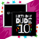 Search for 10th buttons Birthday