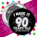 Recherche de anniversaire 90 ans badges Drôle