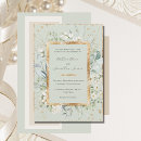 Search for daisy wedding invitations Sage green