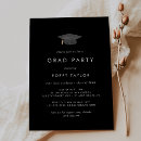 Search for grad cap graduation invitations Simple college senior graduation