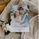 Search for black blue thank you cards Bride and groom