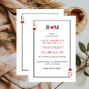 Search for playing card wedding invitations Black