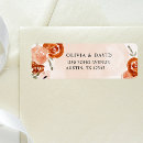 Search for blush floral return address labels Boho bohemian