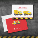 Recherche de camions de construction vœux cartes Boy